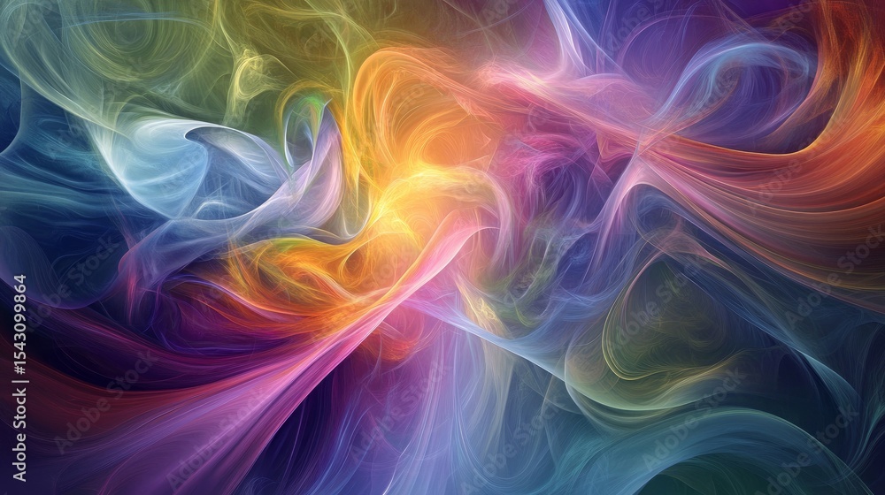 A dynamic abstract design featuring colorful waves of light and dark hues intertwined in elegant patterns The smooth gradients and flowing shapes create depth A dynamic abstract design featuring colorful waves of light and dark hues intertwined in elegant patterns The smooth gradients and flowing shapes create depth