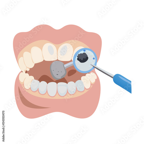 cartoon tooth paste