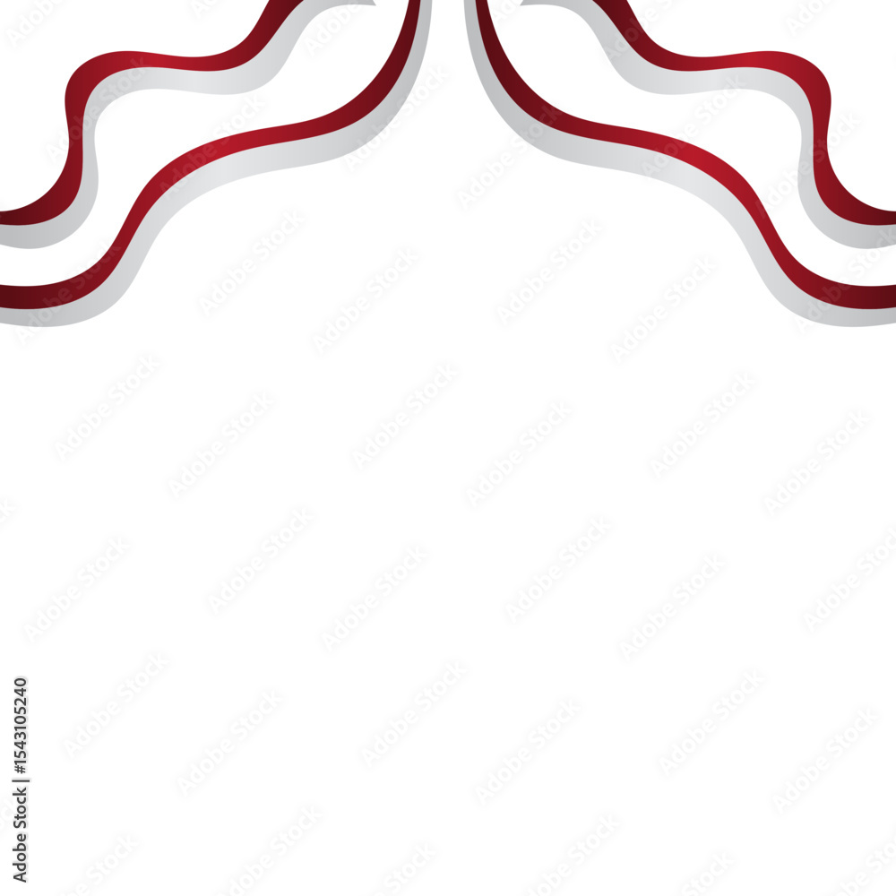 Fototapeta premium Indonesian Flag Decoration