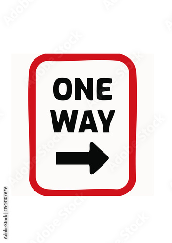 Free Download one way sign - GFXLoad
