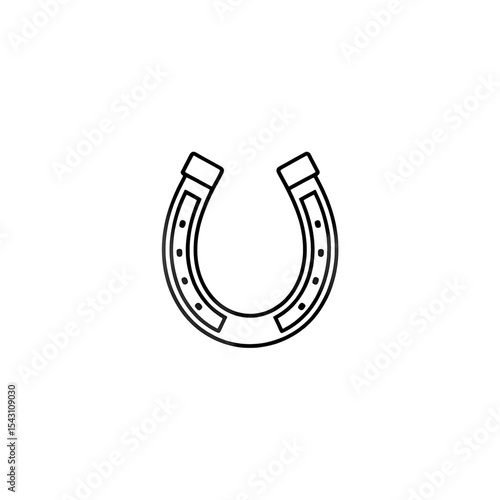 Horseshoe symbol representing luck and good fortune often displayed in various cultures