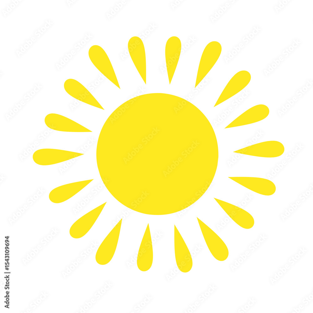 Yellow sun icons. Shine sun ray set. Sunset icon collection. Yellow sun star icons. Hot solar energy for tan. Vector illustration Yellow sun icons. Shine sun ray set. Sunset icon collection. Yellow sun star icons. Hot solar energy for tan. Vector illustration