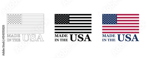 Vászonkép Made in USA label design for business