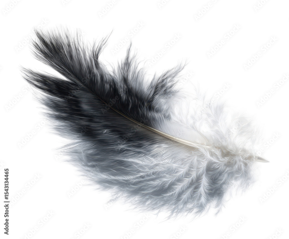 Obraz premium Bird Feather Close-up Image