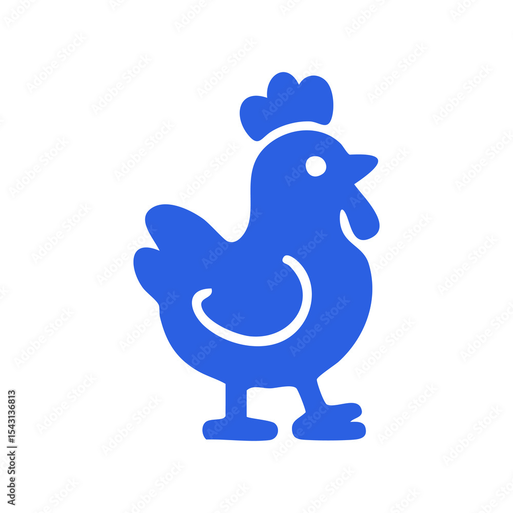 Simple blue chicken graphic (1) Simple blue chicken graphic (1)