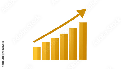 3D business graph with arrows showing financial growth and marketing success on white background Free Download 3D business graph with arrows showing financial growth and marketing success on white background - GFXLoad