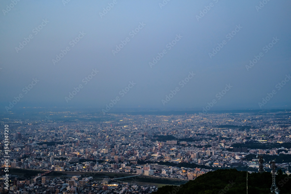 Fototapeta premium 北海道札幌市藻岩山からの夜景