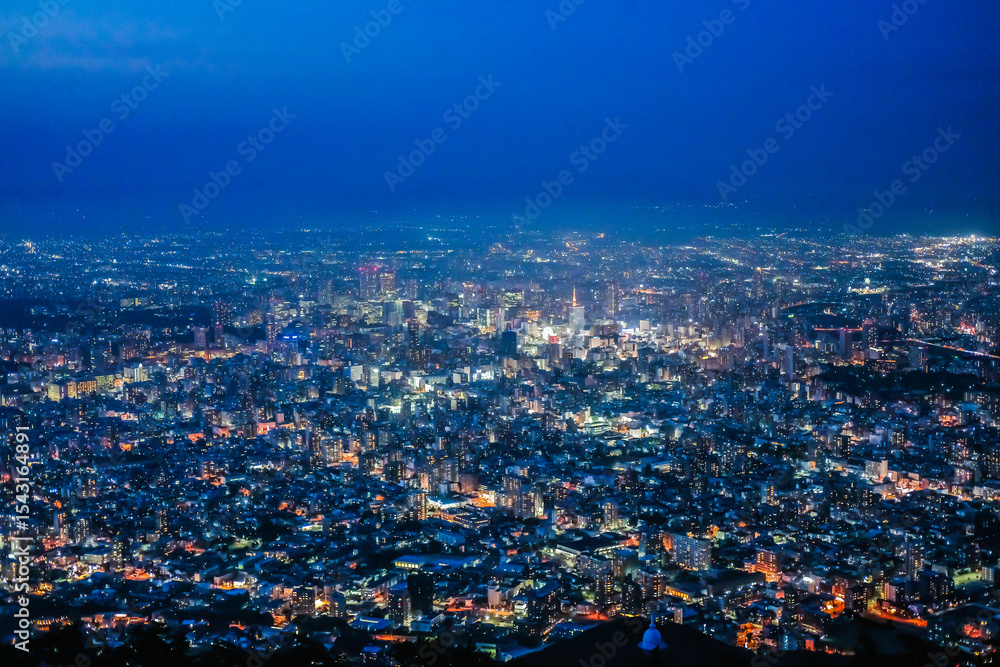 北海道札幌市藻岩山からの夜景 北海道札幌市藻岩山からの夜景