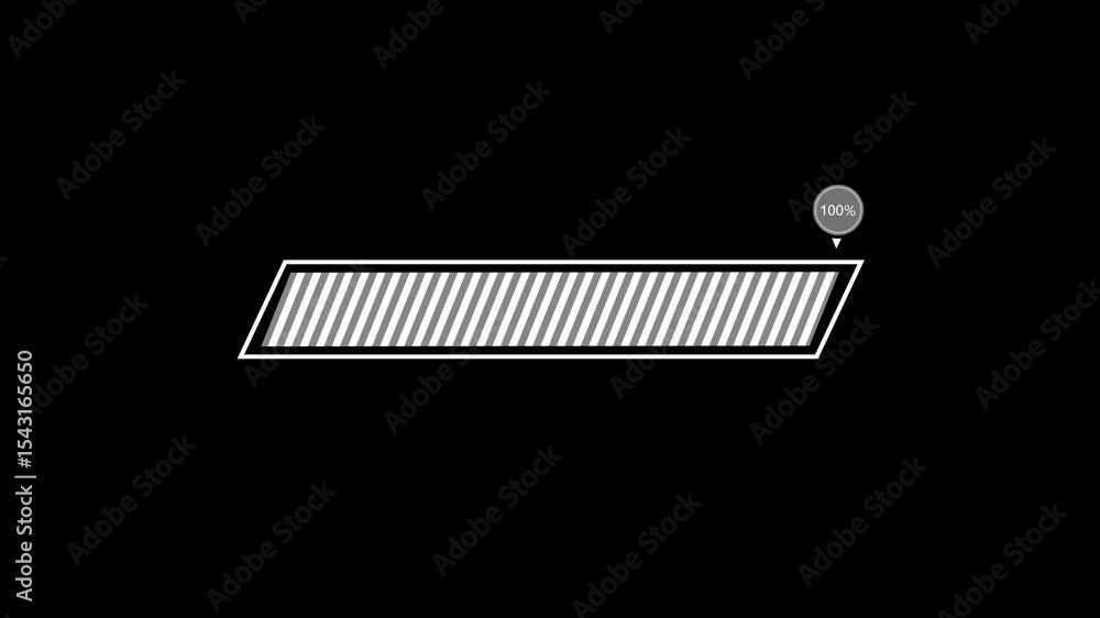 Stylized Loading Bar Animated, Modern Progress Bar Animation Loop ...