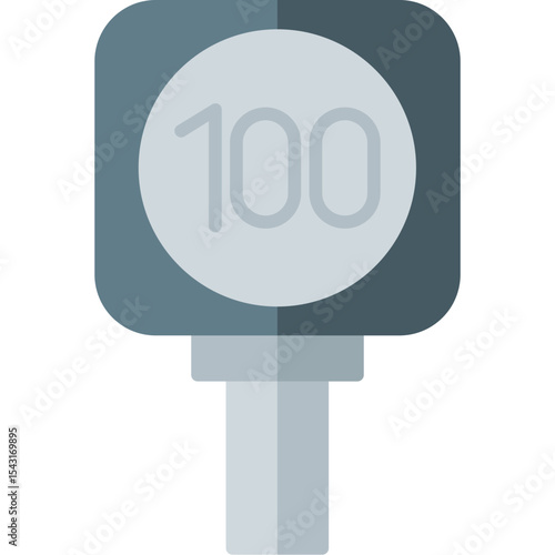 100 Speed Limit Icon