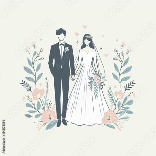 Wedding Party Flat Design Illustration with Bride and Groom

Wedding Party Flat Design Illustration with Bride and Groom

