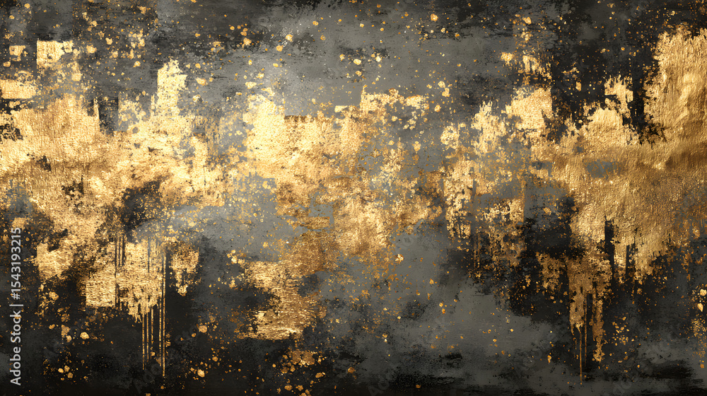 Gold grunge texture with distressed effect - abstract patina background in vintage luxury style - elegant gold wall texture for design and creative projects - vector illustration Gold grunge texture with distressed effect - abstract patina background in vintage luxury style - elegant gold wall texture for design and creative projects - vector illustration
