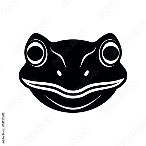 frog cartoon face design