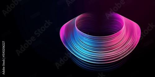 
3D blue pink techno abstract background overlap layer on dark with glowing lines shape decoration. Modern graphic design element, future style concept for web banner. Abstract futuristic background

