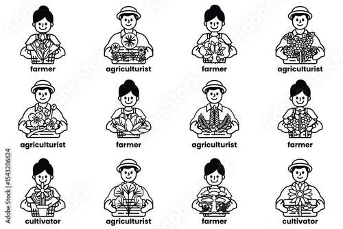 A group of people are holding plants