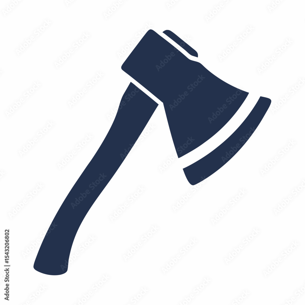 Minimal Lumberjack Vector Axe Logo for Woodworking and Forestry. Minimal Lumberjack Vector Axe Logo for Woodworking and Forestry.
