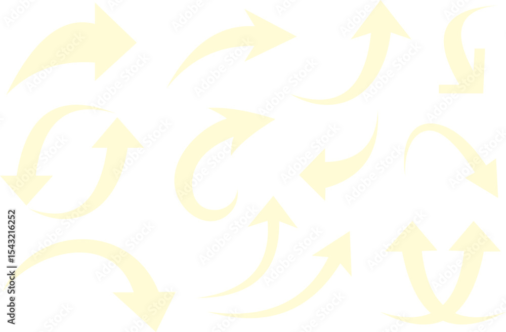Collection of Hand-Drawn Arrows, Vector Graphics Collection of Hand-Drawn Arrows, Vector Graphics