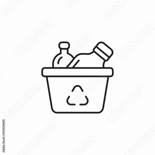 bottle box icon sign vector