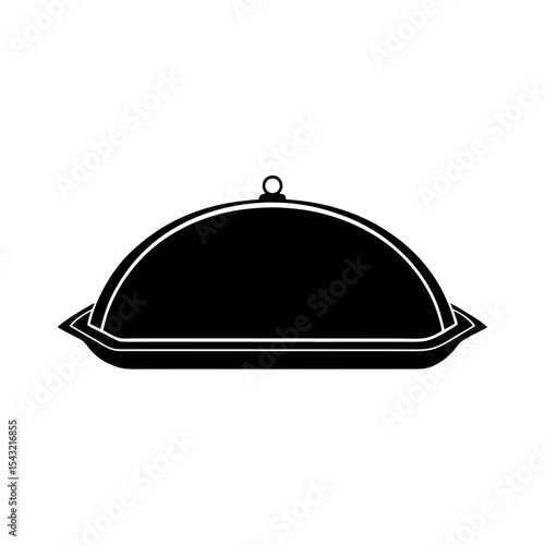 silver tray serving