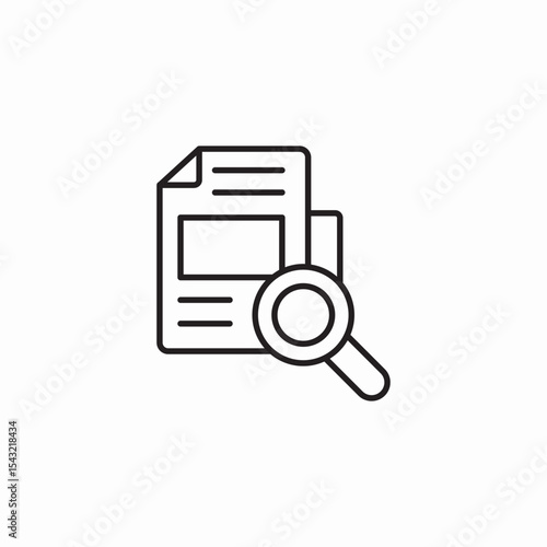 news search icon sign vector