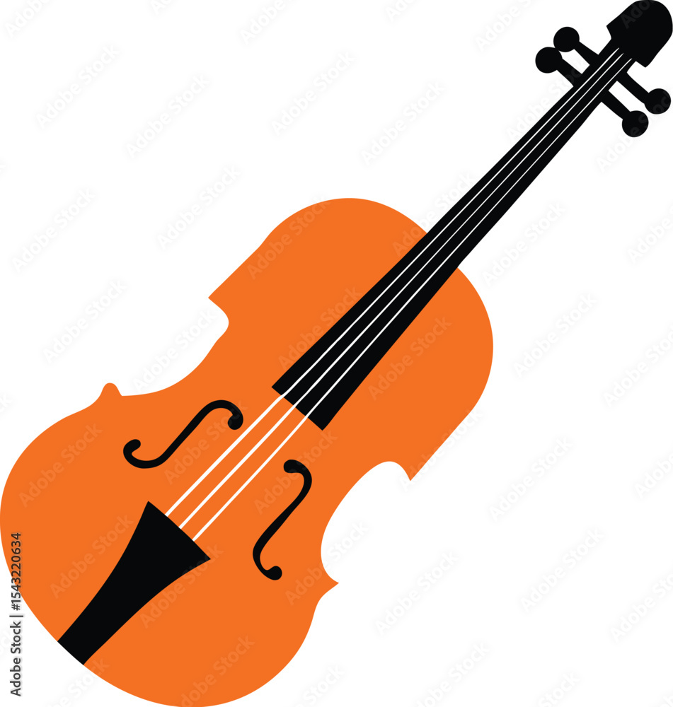 Fototapeta premium violin vector illustration