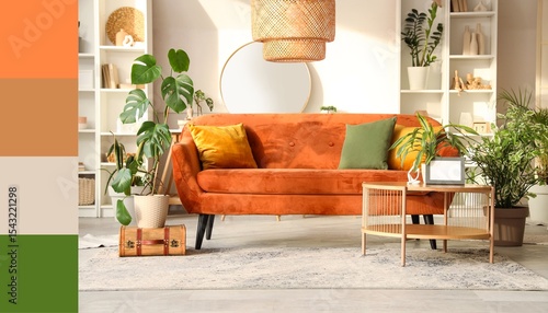 Interior of stylish living ...