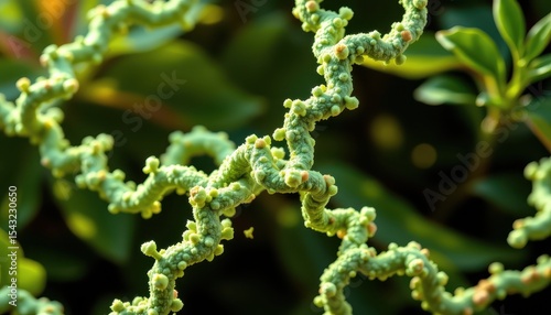 Wallpaper Mural molecular simulation of anticancer activity by green tea catechins, bright glowing protein interactions. Torontodigital.ca