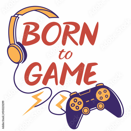 Born to game gamer headphones controller design