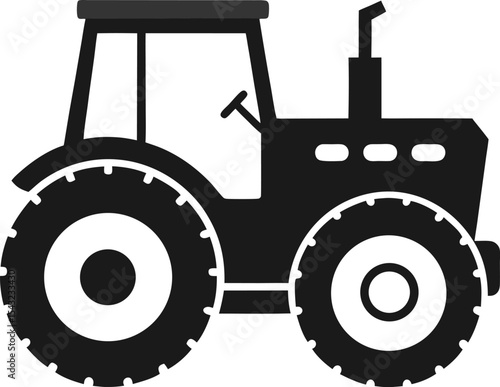 tractor isolated on white background