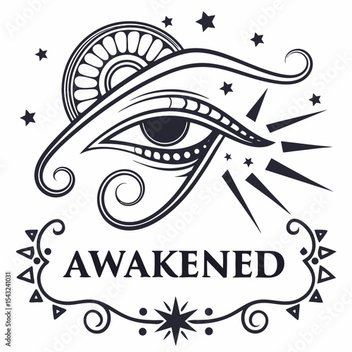 Awakened eye spiritual enlightenment visionary art