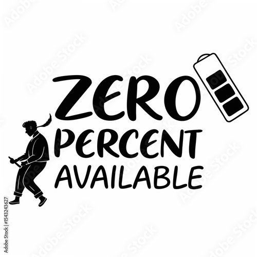 Zero percent available battery low power design element