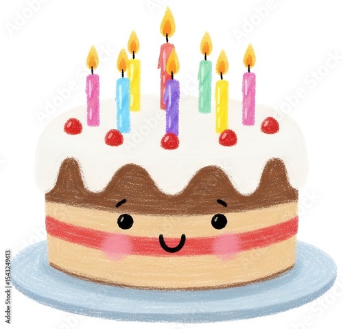 Birthday Cake with Candles