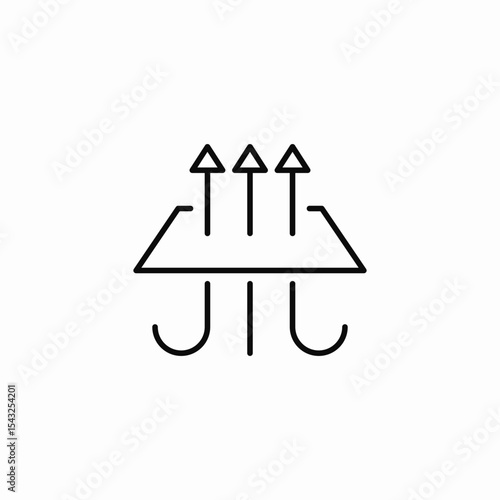 absorbent fabric icon sign vector