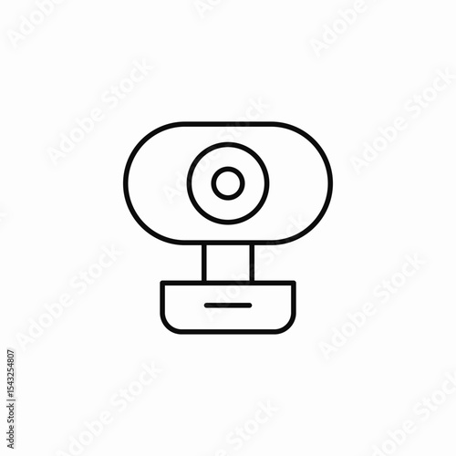 camera stand icon sign vector