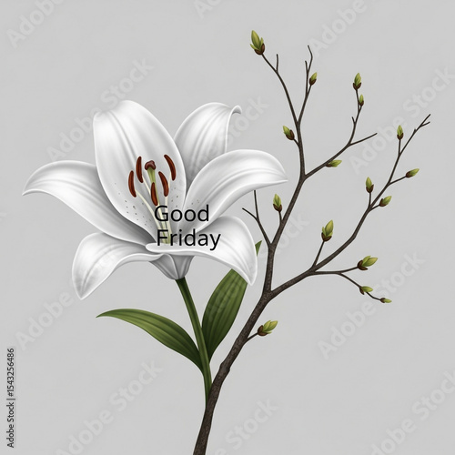 Good Friday Lily Flower Spr...