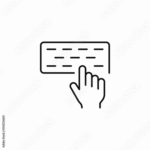 keyboard typing icon sign vector
