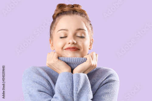Happy beautiful young woman...