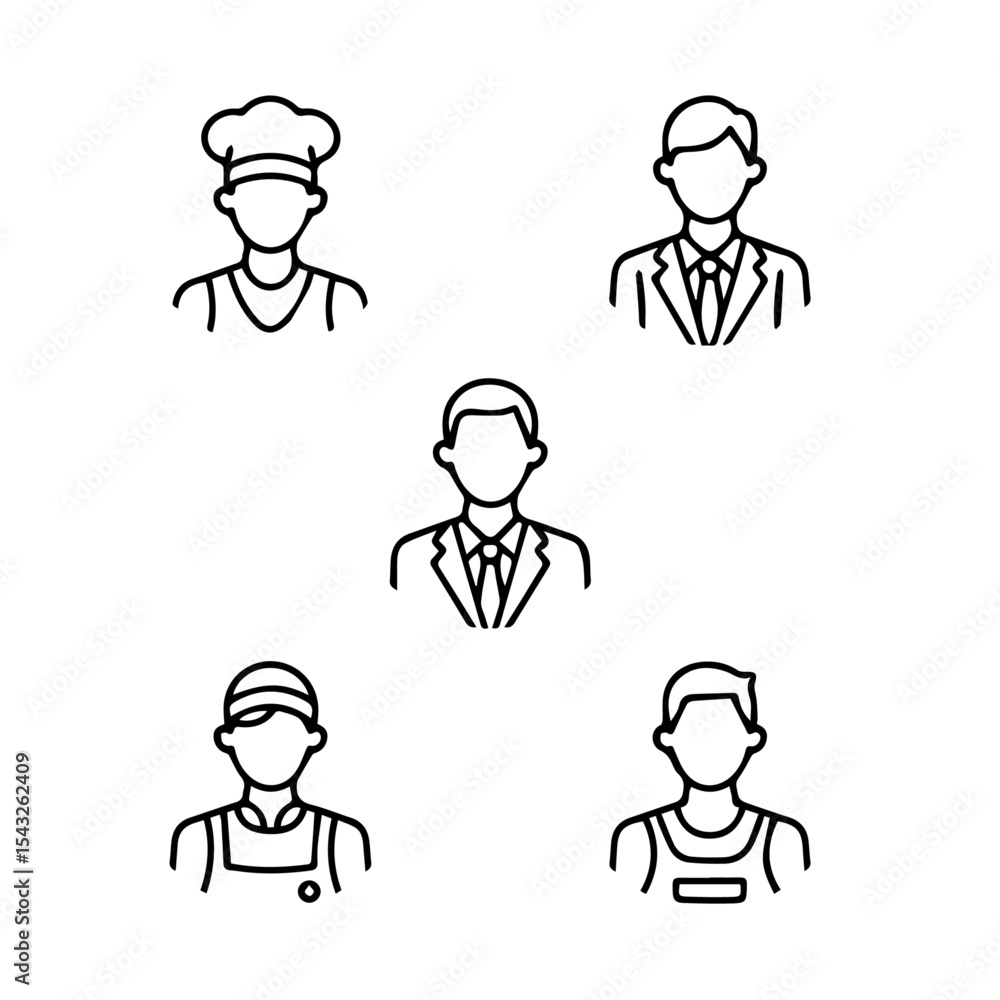 business people icons set business people icons set