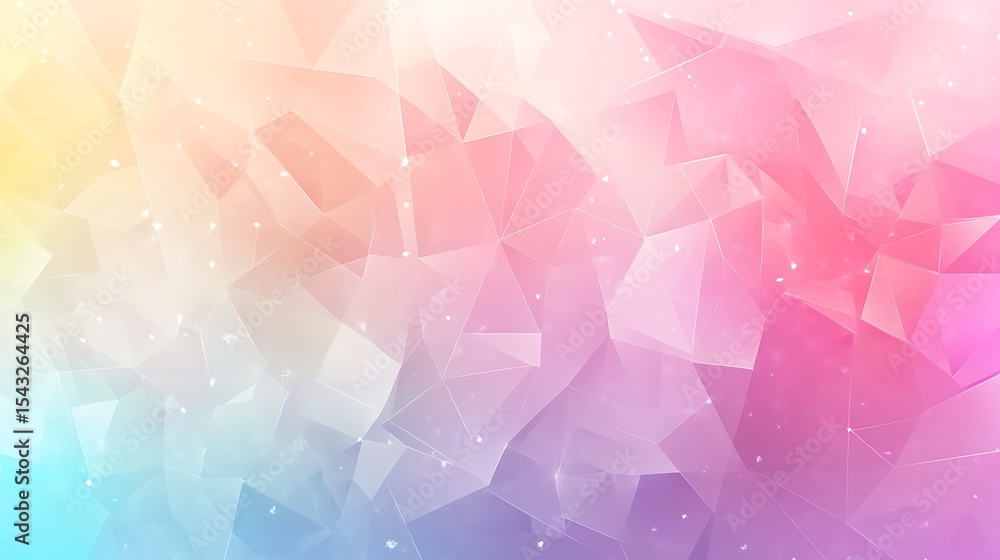 Fototapeta premium Abstract geometric shapes in pastel colors.