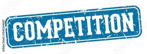 competition rectangular sign. competition stamp