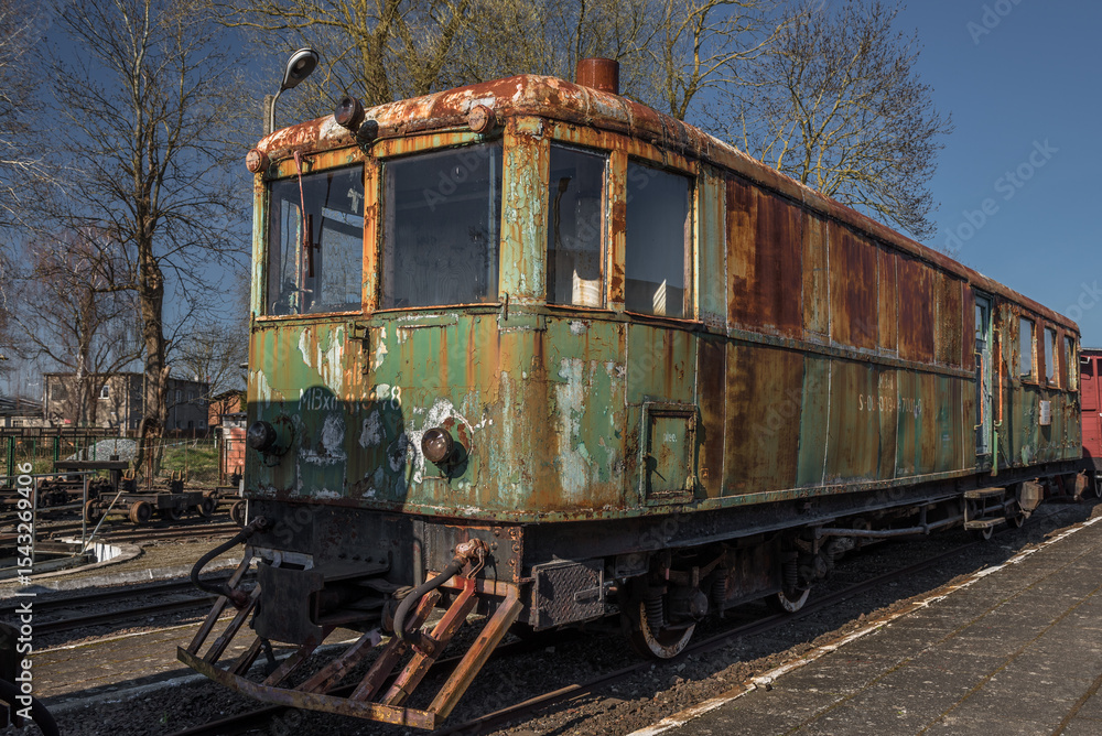 NARROW GAUGE DIESEL RAILCAR - An old and historic vehicle for transporting passengers
NARROW GAUGE DIESEL RAILCAR - An old and historic vehicle for transporting passengers
