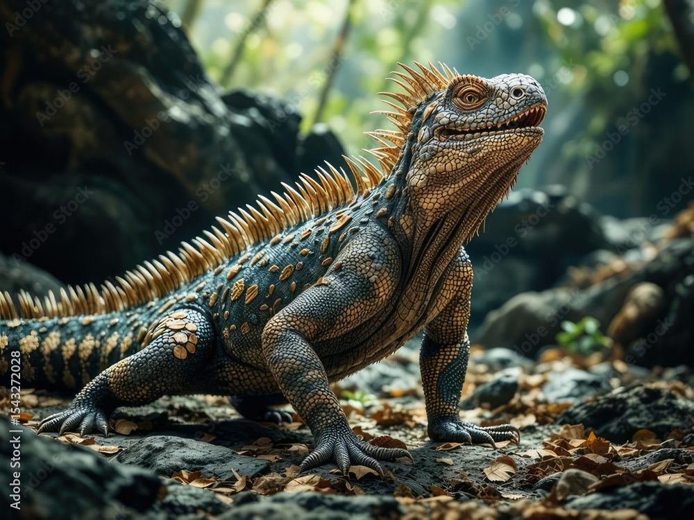 Fototapeta premium Komodo Dragon: Majestic Australian Reptile, Wildlife