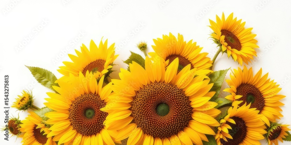 Fototapeta premium Sunflower Sublimation Design Template - Customizable PNG for Crafts