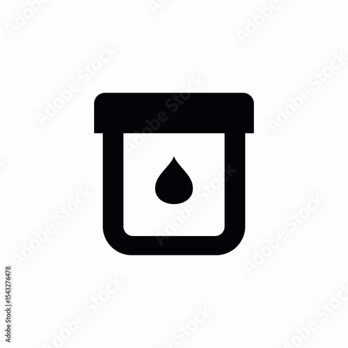 liquid lid jar container icon sign vector