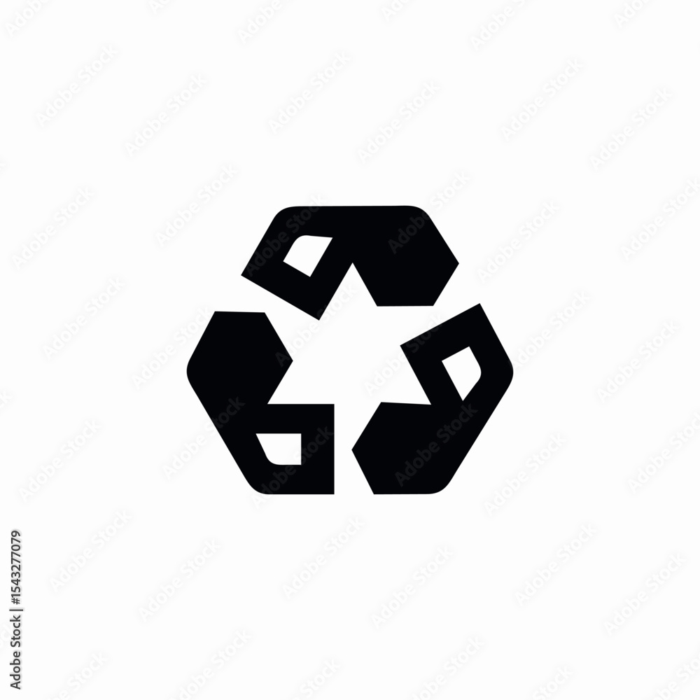 Fototapeta premium recycle motion icon sign vector