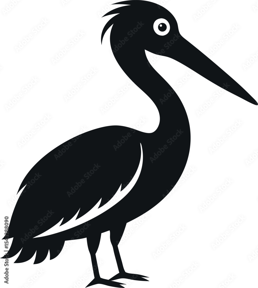 Fototapeta premium pelican bird silhouette 