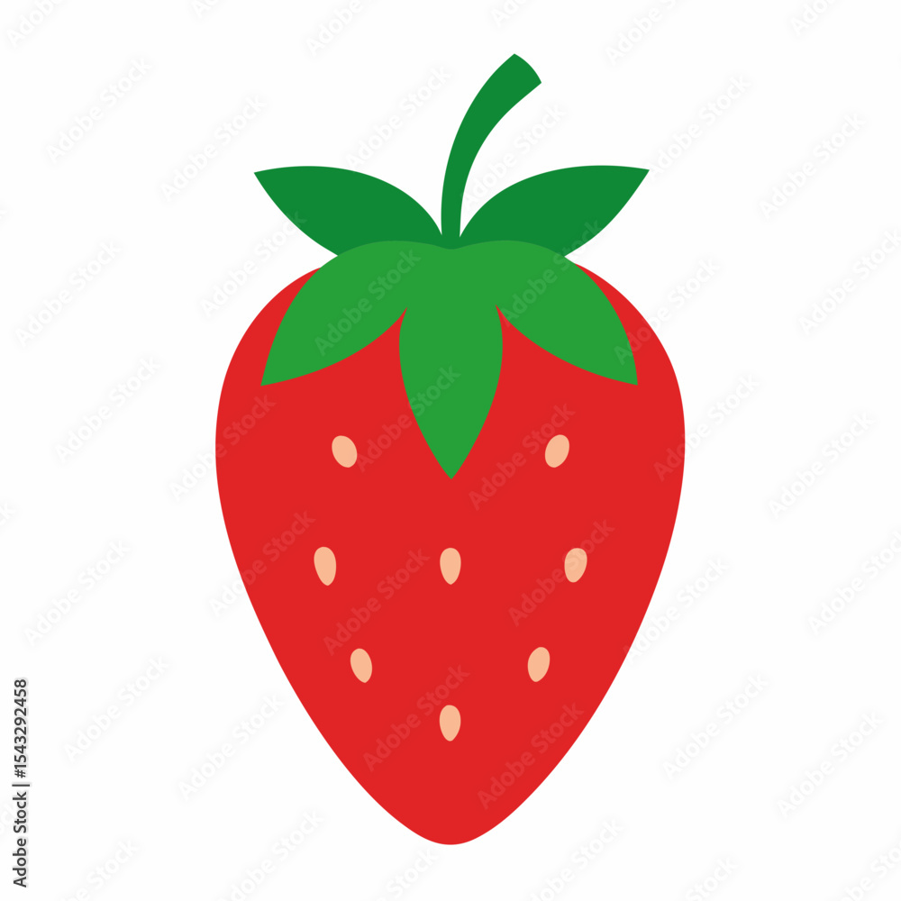 Obraz premium Fresh Strawberry Fruit Vector