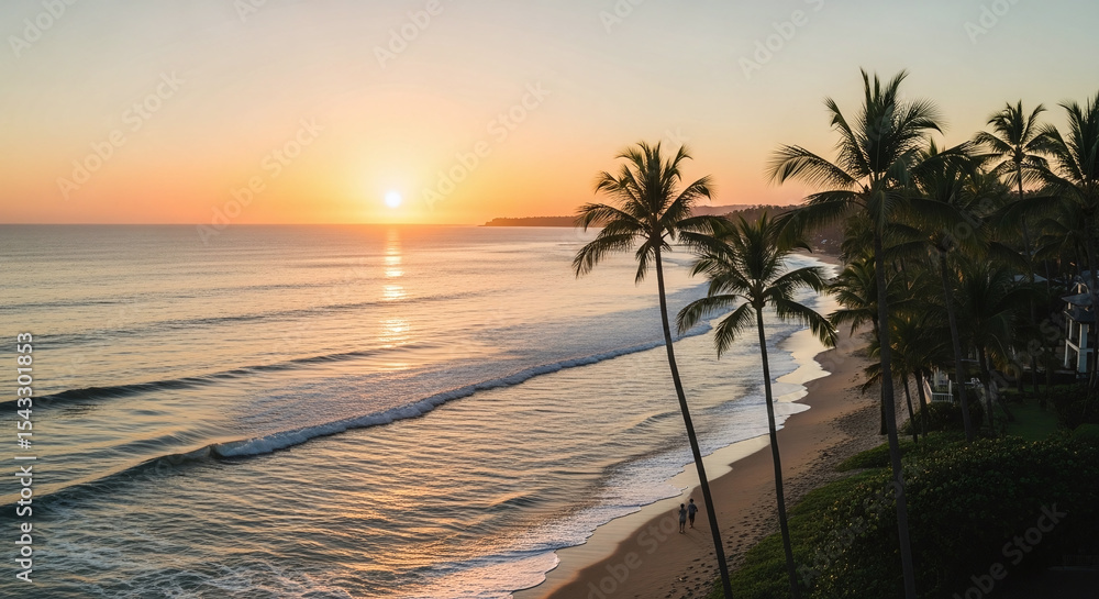 Fototapeta premium sunset at the beach