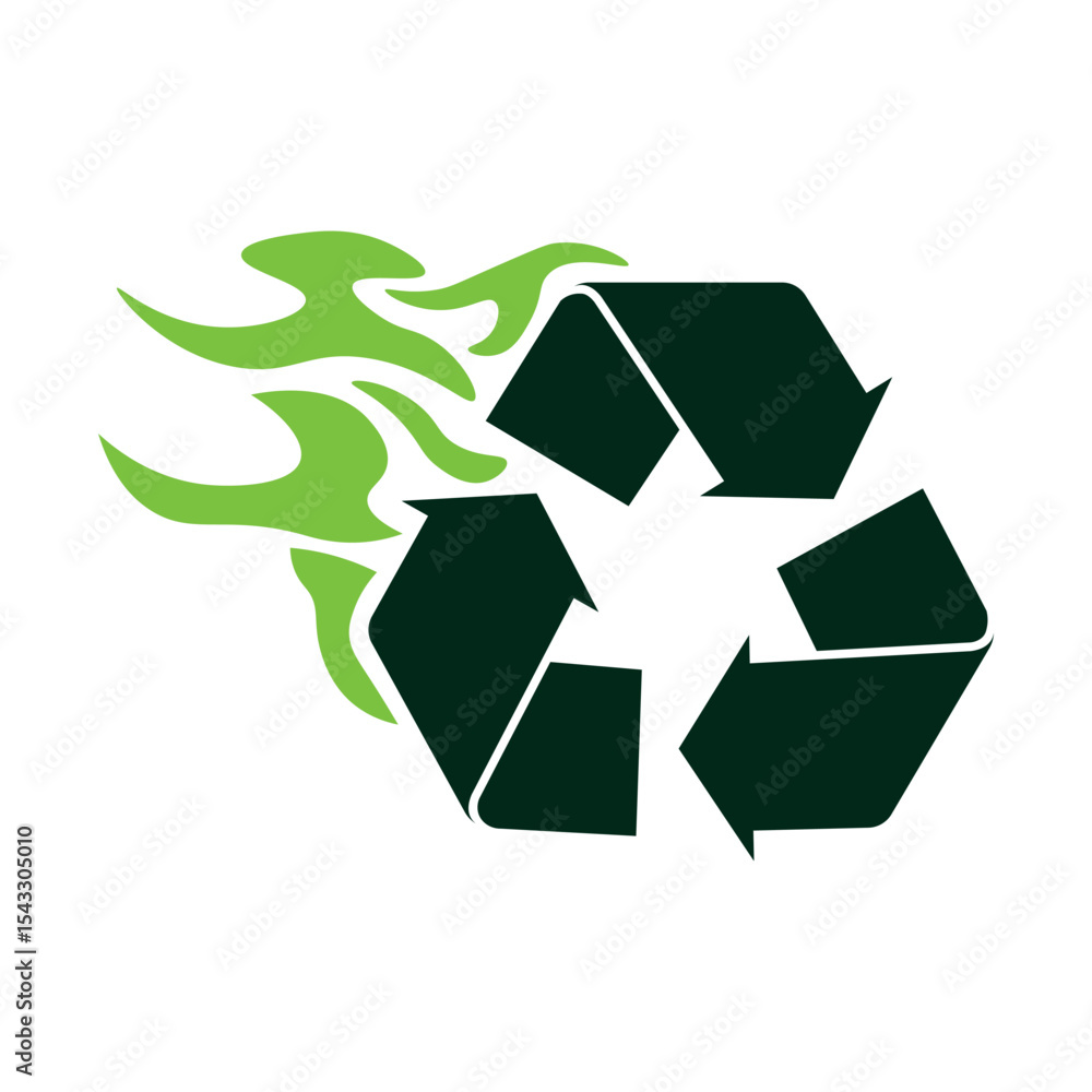 Obraz premium Reduce Plastic Icon