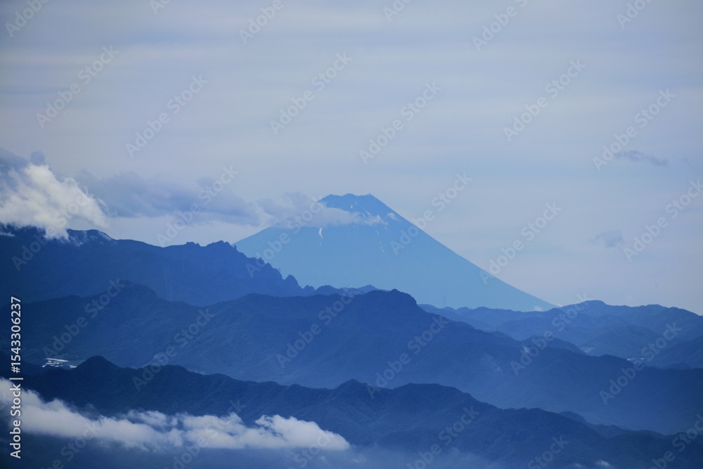 Fototapeta premium 富士山の見える景色